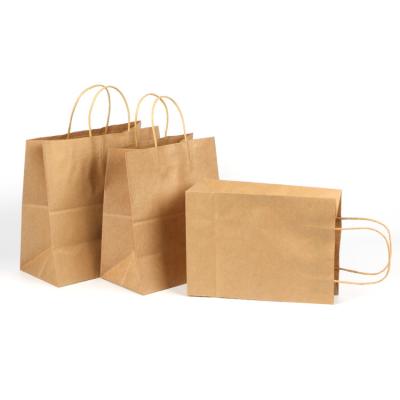 China Brown custom craft food wholesale paper bags manufacturer custom logo custom paper bag for sale