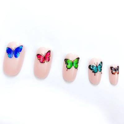 China Colorful eco-friendly nail tips and self-adhesive diy safety logo gel nails foil transfer stickers 3d decal for sale