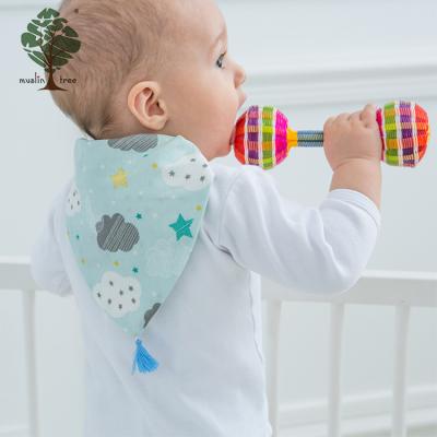 China Wholesale New Muslin QUICK DRY Tree Fashion Triangle Towel Baby Bib, Kids Cartoon Saliva Towel for sale