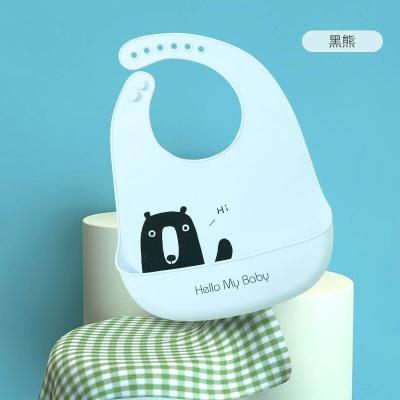 China New Style Antibacterial Custom Cute Hutch Factory Cotton Muslin Adjustable Baby Bib for sale