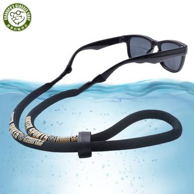 China Custom Wholesale Logo Water Swimming Drift Sports Adjustable Neck Rope Glass Eye Float Lanyard Floating Sunglasses Strap for sale