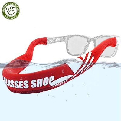 China 2020 Hot Selling Neoprene Fashion Float Glass Adjustable Neck Strap Diving Material Swimming Water Sports Floating Sunglasses Strap for sale