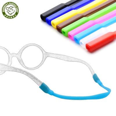 China Prevent Falling To Prevent Skid Eco Anti Slip Elastic Headbands Silicone Kids Sunglasses Neck Rope Glasses Ties Holder Necklace Eye Glasses Tie For Kids for sale