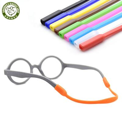 China Bulk Skid Resistance Child Youth Sports Soft Gafas Accesorios Retenores Cord Goggle Silicone Neck Sunglasses String Glass Strap For Kids for sale