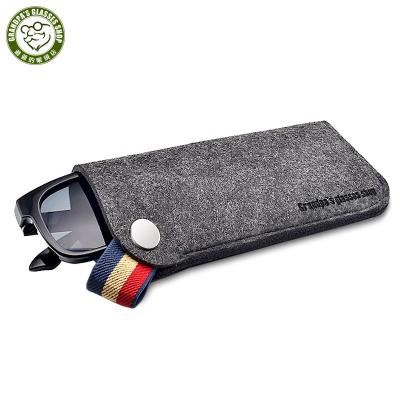 China Portable Hot Selling Amazon Alloy Multicolor Soft Loop Felt Glass Slip In Sleeve Cases Estuche Para Gafas Sunglasses Case For Glasses for sale