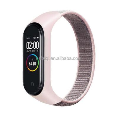 China Replacement Breathable Sports Buckle Fanshion Cloth Strap Nylon Band For Xiaomi MI Band 3 4 5 6 for sale