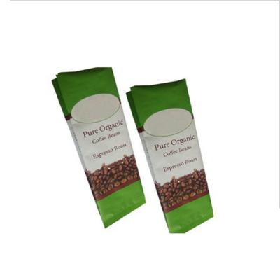 China Moisture Proof Custom Design Aluminum Foil Plastic Bag Matt Coffee Beans Packaging Side Gusset Bags With Vent Valve for sale