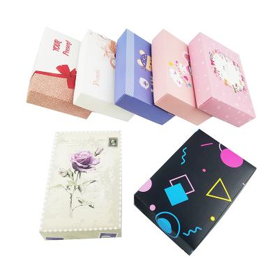 China Recyclable Paper Box Fancy Gift Box With Logo Printing Kraft Paper Foldable Small Box for sale