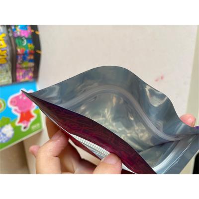 China Custom Printed 3.5G 7G 14G 28G 1LB Child Smell Proof Foil Plastic Bag Zipper Disposable Mylar Bag Custom Printed Smell Proof Foil Bag for sale