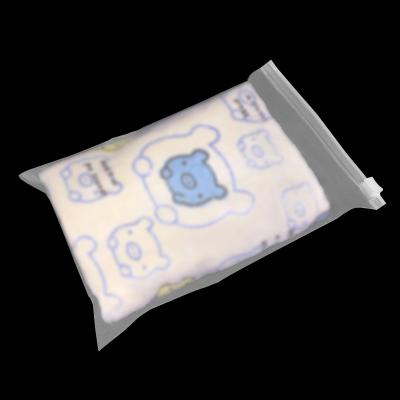 China Matte Frosted CPE Bag Disposable CPE Packaging Bag Resealable Frosted Self Adhesive CPE Frosted Poly Bag With Slider Zip Lock for sale