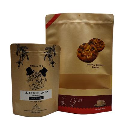 China Disposable Digital Printing Plastic Resealable Flower Tea Foil Packaging Paper Bags With Zipper for sale