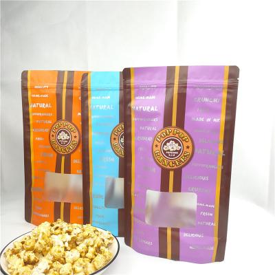 China Moisture Proof Popcorn Packaging Bags Stand Up Package Bag And Various Food Bag With Zipper Free Samples Custom Printed Self Sealing Plastic for sale