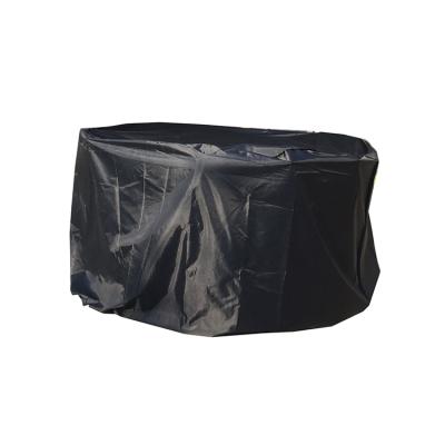 China 210D Oxford Fabric Easy To Clean Waterproof Black Patio Chair Cover 210D Round Cover for sale