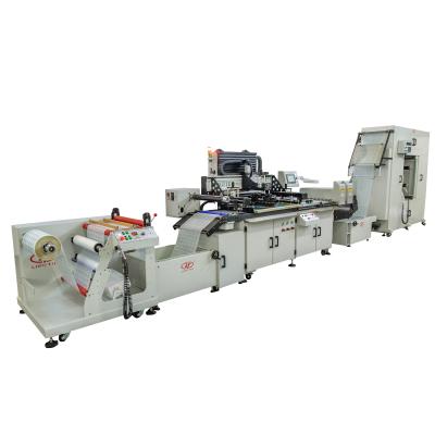 China Labels Roll To Roll Continuous Silk Screen Printing Machine Automatic Printing Machine Prices for sale