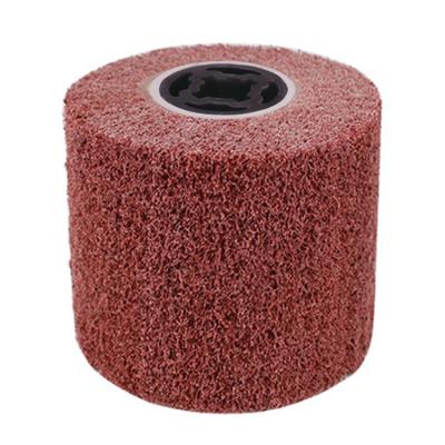 China Stainless Polish / Metal China Manufacture Non Woven Polishing Wire Drawing Wheel for sale