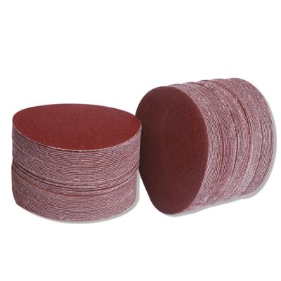 China Car Paint OEM Woodworking and Aluminum Oxide Grinding 125mm 150mm 5 Inch Hook and Loop Abrasive Sanding Disc Round Sand Paper for sale