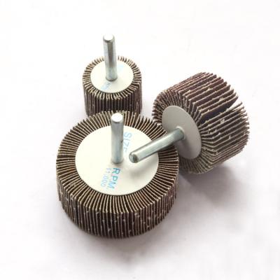 China Hot Selling Good Quality 25*25*6mm Stainless/Metal Fin Wheel Polish With 6mm Shank For Polishing for sale