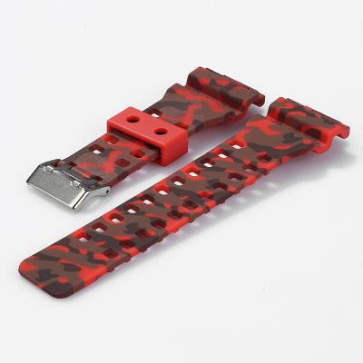 China Watch Band 16mm Bezel Ga100 G 8900 GD120 GA110 GA150 GA200 GA300 Camouflage Resin Rubber Strap For Casio Watch for sale