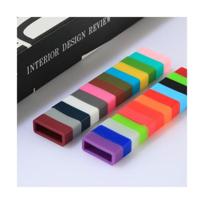 China Universal Comfortable Replacement Silicone Fanshion Fashion Watch Strap Keeper Of An Elastic Band 6mm 8mm 10mm 12mm 14mm for sale