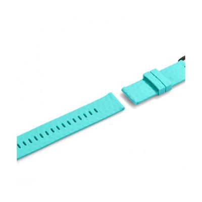 China High Quality Watch Band 24mm Pure Color Silk Wear Resistant Watch Strap Rubber Watch For 9suunto spartan for sale