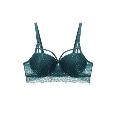 China New fashion manufacturers lace breathable sexy adjustable push ups strappy bra wholesale for sale