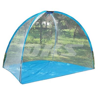 China 210D fabric+fiber glass poles portable golf net practice/practice hitting golf net goal for backyard for sale