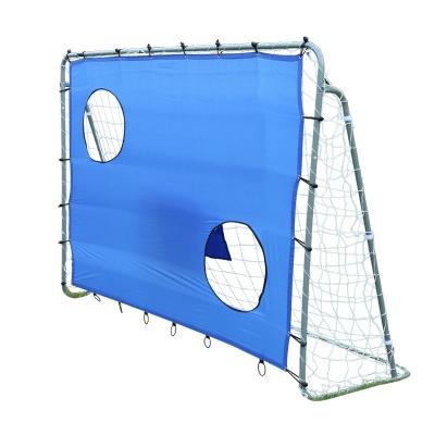 China Soccer Goal Shooting Practice Metal Frame Soccer Goal Net With Shooting Target for sale