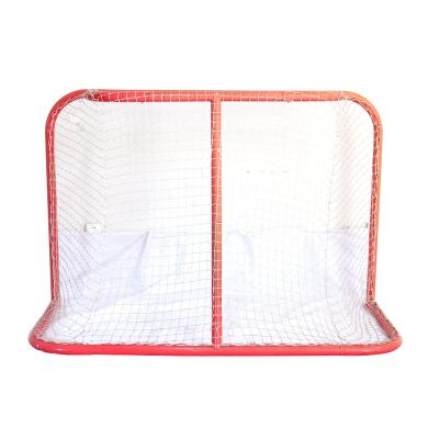 China Hockey Entertainment Pole Outdoor Hockey Goals Steel Frames With Net for sale