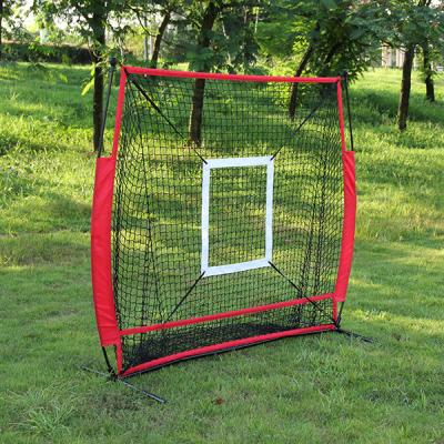 China Steel tubing with powder coated high quality baseball pitching return net and batting tee for sale