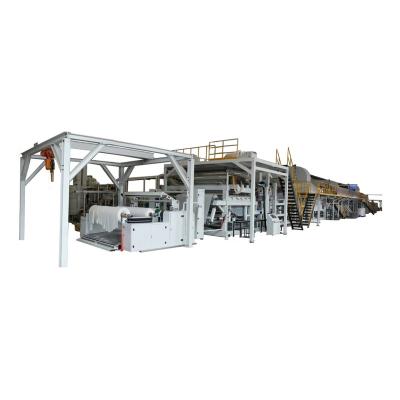 China Hygiene Industry 3-in-1 Disposable Fully Automatic Baby Diaper Absorbent Sap Paper Production Line for sale