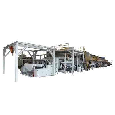 China Hygienic Material Industry High Capacity THREE IN ONE Undermine Sheet Production Line for sale