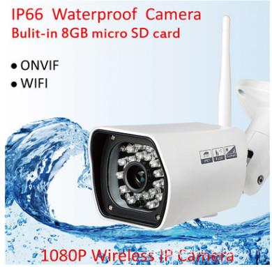 China Wansview outdoor waterproof Onvif outdoor 1080p IP Wireles Outdoor Surveillance built-in 8G SD Card  IOS Android support for sale