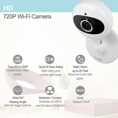 China Wansview HD 1.0MP built-in WiFi Indoor Cube small and smart wireless WPS IP Camera 703GC for sale