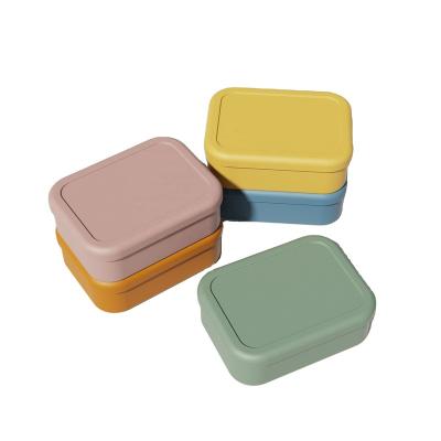 China Viable Silicone Lunch Box Outdoor Food Grade Bento Box Microwave Student Lunch Box Kitchen Food Crisper for sale