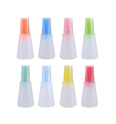 China Easily Cleaned Kitchen Baking Silicone Oil Brush High Temperature Resistant Bottle , Environmental Friendly And Non-linting Silicone Brush Head for sale