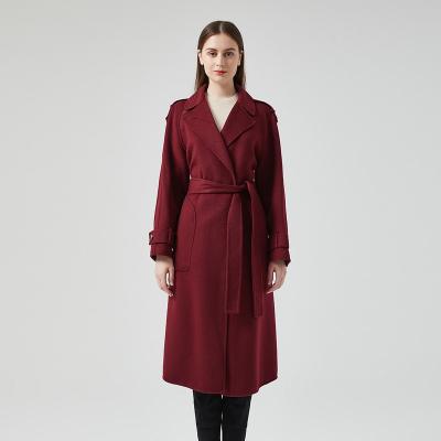 China Breathable 80% Wooled Women Winter Clothes Long Jacket Winter Trench Coat For Women for sale