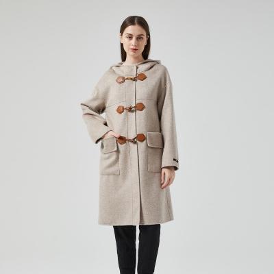 China High Street Breathable Winter OEM Stylish Fit Women Double Sided Slim Ditch Coat for sale