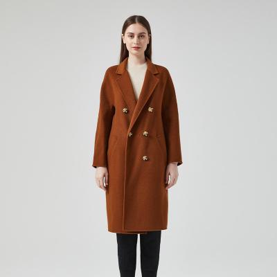 China Winter collection new arrivals classic fashion women's woolen overcoat coats breathable winter coat long for sale