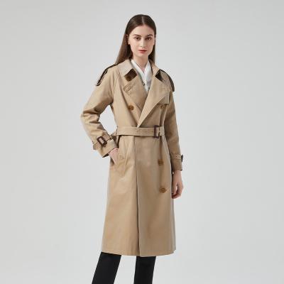 China Wholesale Anti-wrinkle loose long style women waterproof trench coat for ladies for sale