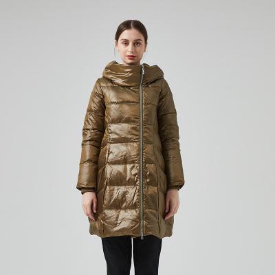 China Duck Down Coat For Winter breathable large size new fashionable ladies long length women for sale