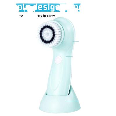 China 2022 Multi-Function Amazon Skin Brush Battery Battery Clean Facial Beauty Machine Facial Clean Type Sweep Mini Facial Cleansing Brush for sale