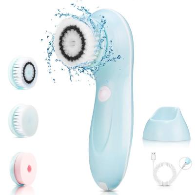 China 2022 Facial Skin Machine Beauty Face Brush Battery Clean Type DEEP CLEANING Sweep Mini Facial Cleansing Brush for sale