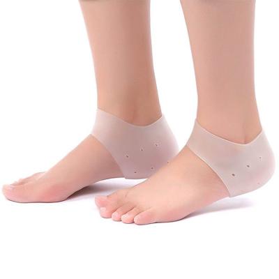 China 2Pcs Height Increase Insoles Silicone Soft Comfortable Height Increase Socks For Women Men Invisible Soft Gel Heel Lift Pads Heel Cushion Inserts for sale