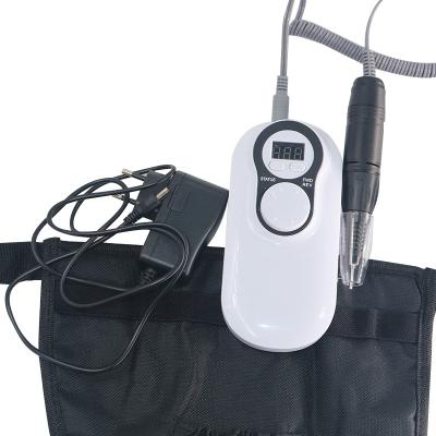 China Plastic Professional Portable Nail Drill Machine Rechargeable Electric Manicure Nail File 35000 RPM for sale