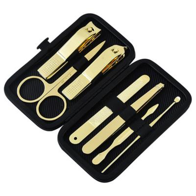 China Modern Fashionable Manicure Pedicure Set Tools -7 Pieces Stainless Steel Grooming Kit, Manicure Kit Nail Care for sale