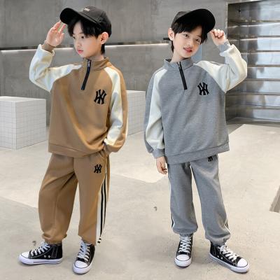 China Normcore/Autumn New Children's Minimalist Sweater Cartoon Embroidery Boys Sleeve Sweater Shirt Long Round Neck Sweater First Place Wholesale for sale