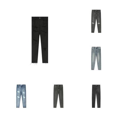 China Wholesale brand fashion small classic slim soft men's characteristic QUICK DRY quality elastic straight men's jeans long for sale