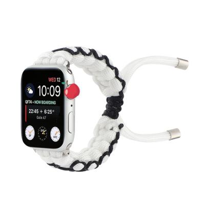 China Fashion New Design Nylon Sport Watch Strap Breathable Paracord Watch Band For Apple Watch Series 1 2 3 4 5 6 for sale