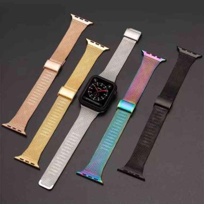 China Unquie Custom High-End Stainless Steel Metal Watch Strap Metal Watch Band For Apple Watch for sale