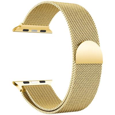 China Luxury Luxury Mens Watch Strap For iwatch Series SE 6 5 4 3 2 1 Milanese Loop Stainless Steel Watch Bands Watch Band For Apple Watch for sale